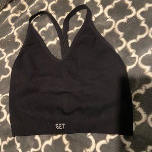 Set active black sculptflex sports bra